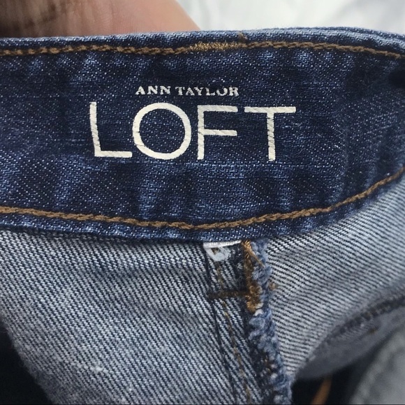 Loft Curvy Straight Dark Wash Jeans Size 2p - Picture 4 of 6